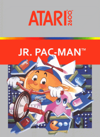 Jr. Pac-Man Atari 2600  box art